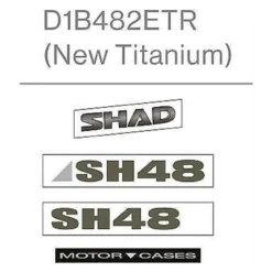 Adesivi Shad Per Sh48 Grigio Titanio