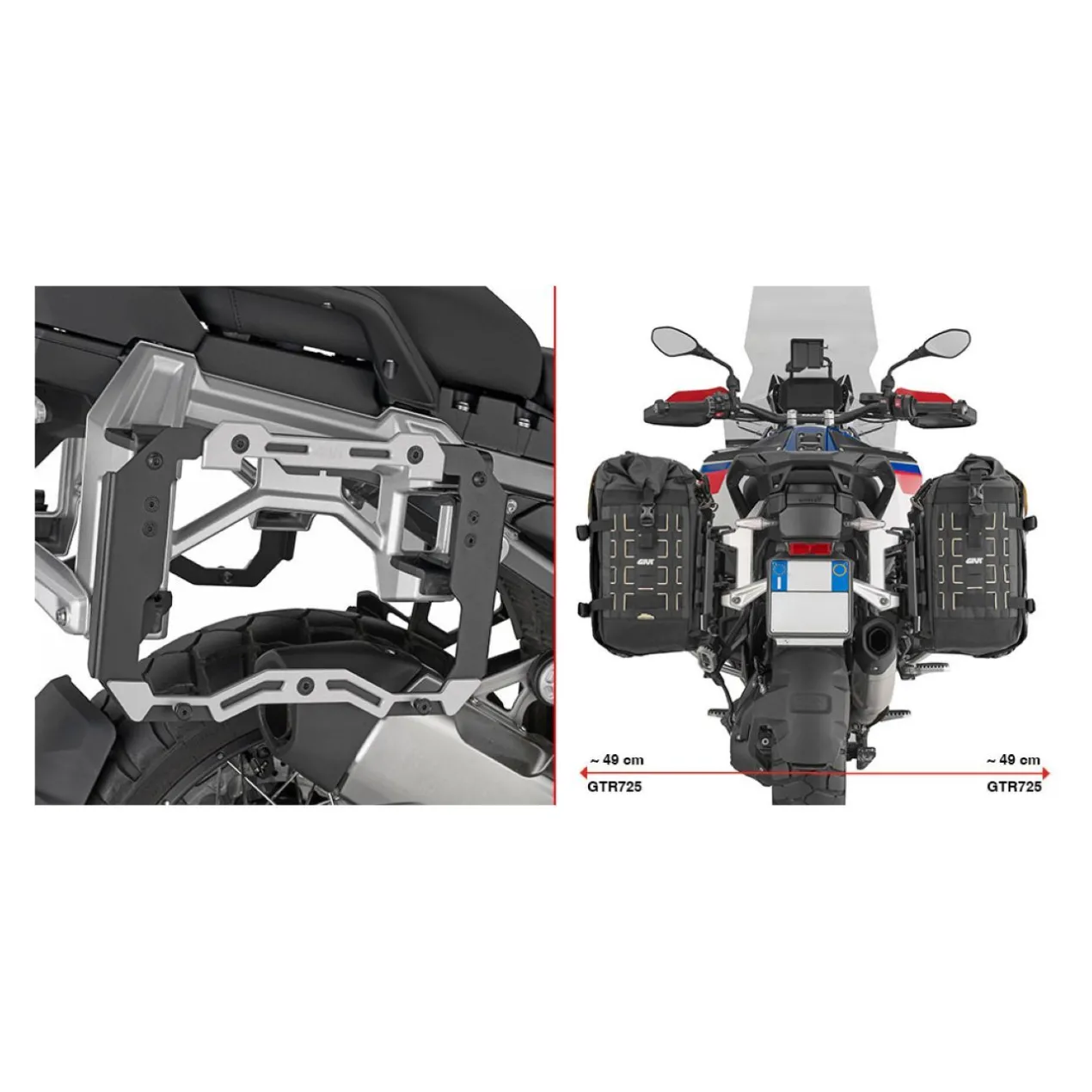 Ad. Port. Or. Bmw R1300gs Adventure '25 Givi Pl5146cam