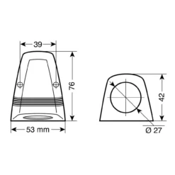 Alloggiamento Singolo Per Prese Serie Ext Lampa 39008