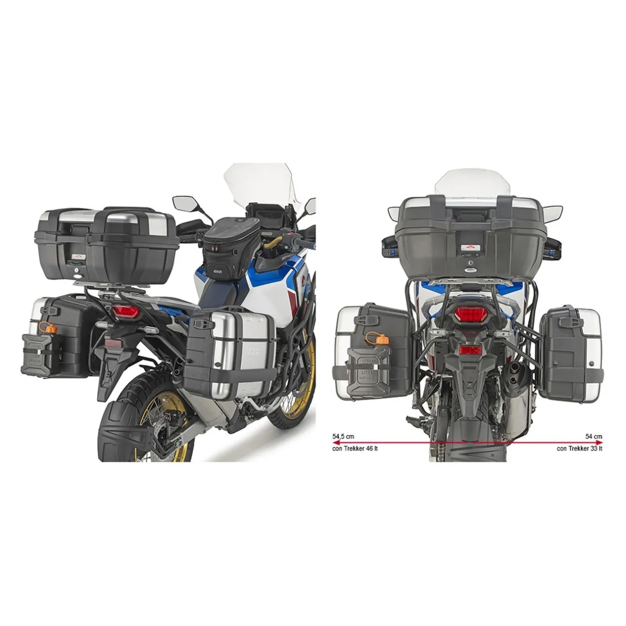 Attacco Portavaligie Laterale Honda Crf1100l Givi Plo1178mk