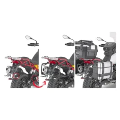 Attacco Portavaligie Laterale Moto Guzzi V85 Tt Givi Plor8203mk