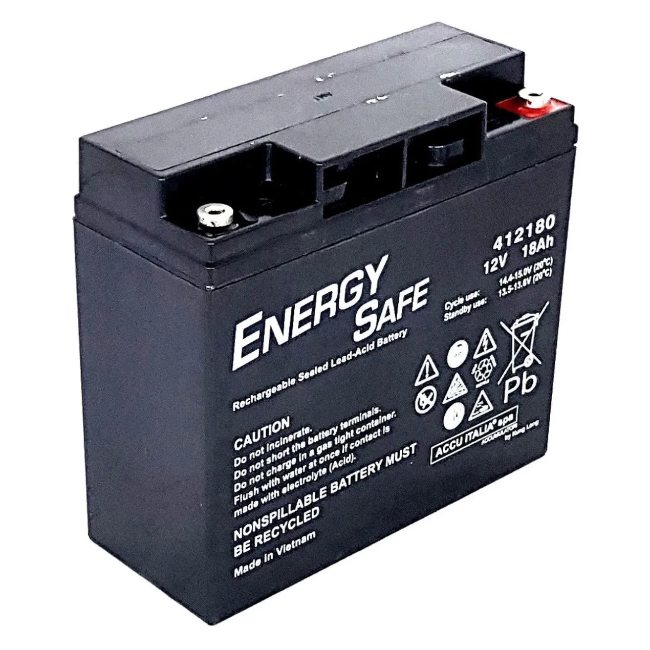 Batteria Agm Energy Safe 412180 12v 18 Ah