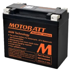 Batteria Agm Motobat 21 Ah Mbtx20uhd Potenziata Per Harley