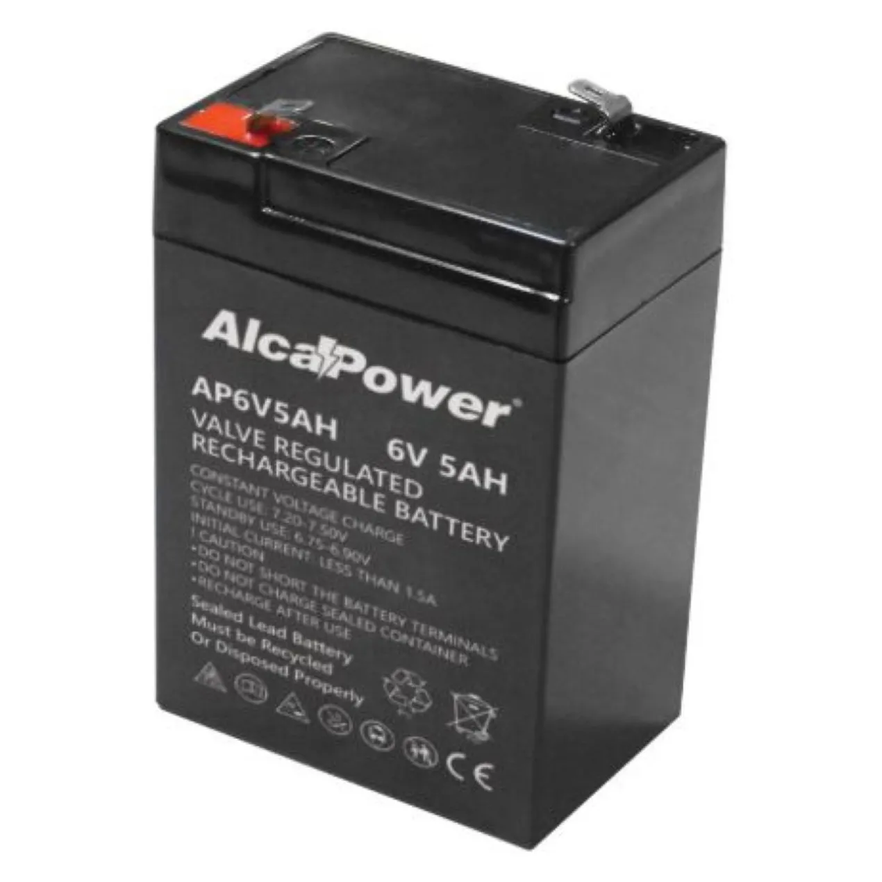 Batteria Al Piombo Ricaricabile AGM Per Servizi 6v 5 Ah