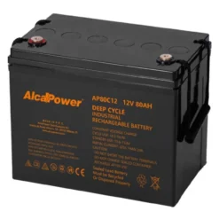Batteria Al Piombo Ricaricabile AGM CICLICA Per Servizi 12v 80ah