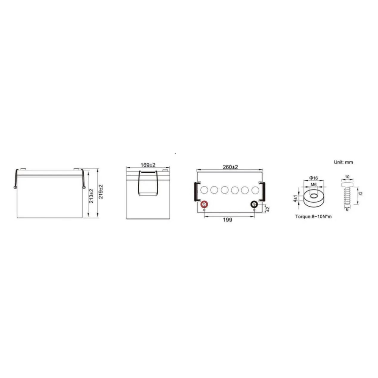 Batteria Al Piombo Ricaricabile AGM CICLICA Per Servizi 12v 80ah