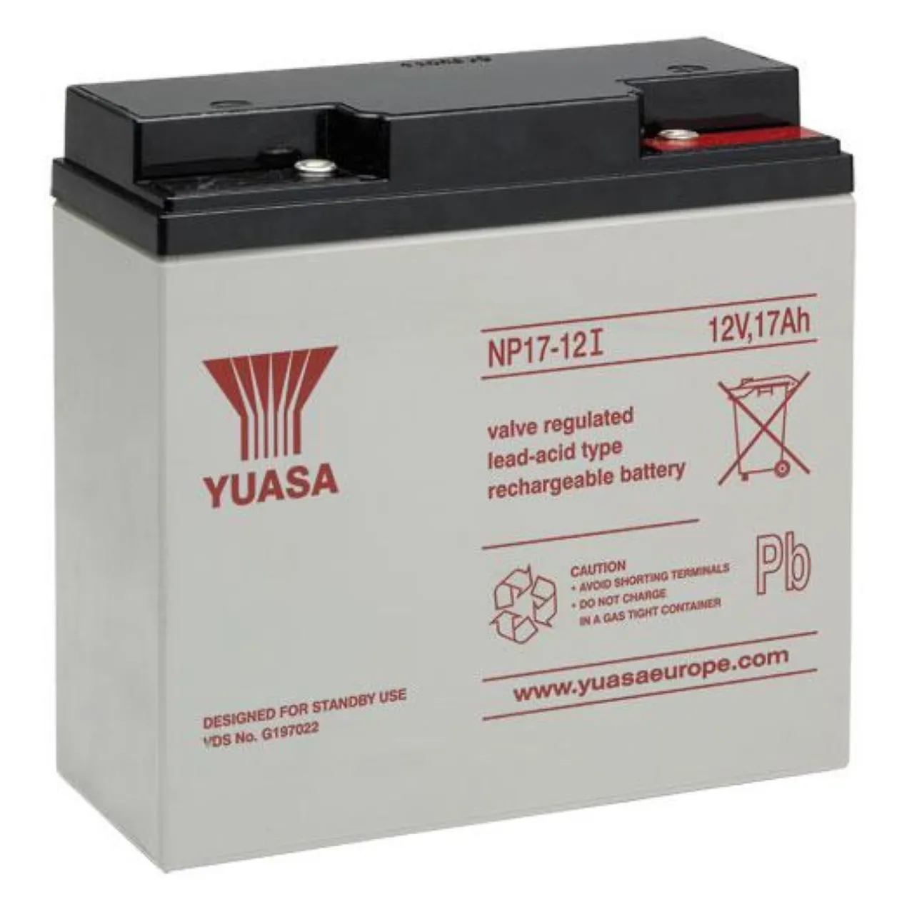 Batteria Al Piombo Yuasa Np17-12i 17ah 12v Ricaricabile