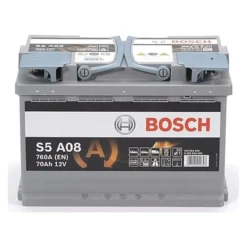 Batteria Bosch Agm S5 A08 12 V. 70 Ah. 760 A