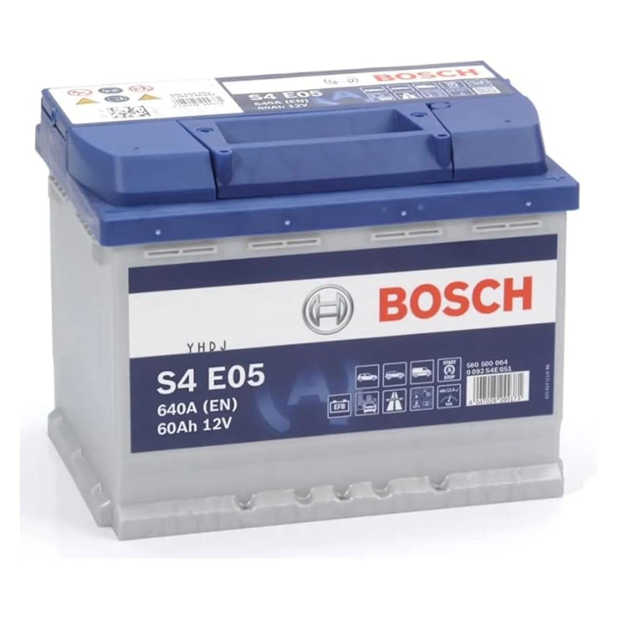 Batteria Bosch Efb S4 E05 12 V. 60 Ah. 640 A