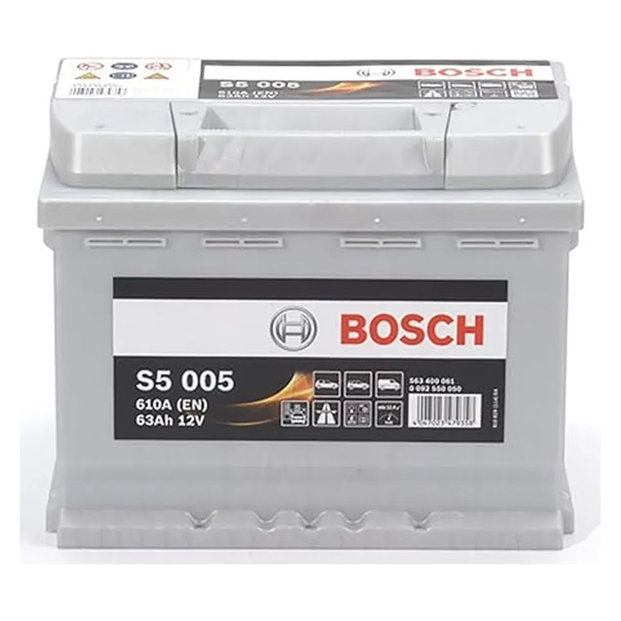 Batteria Bosch S5 005 12 V. 63 Ah. 610 A