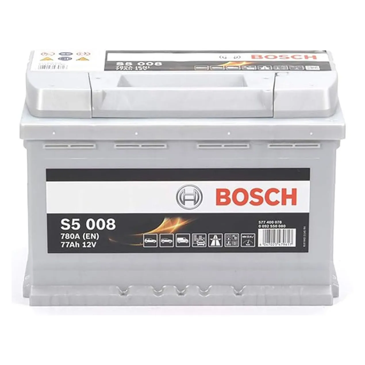 Batteria Bosch S5 008 12 V. 77 Ah. 780 A