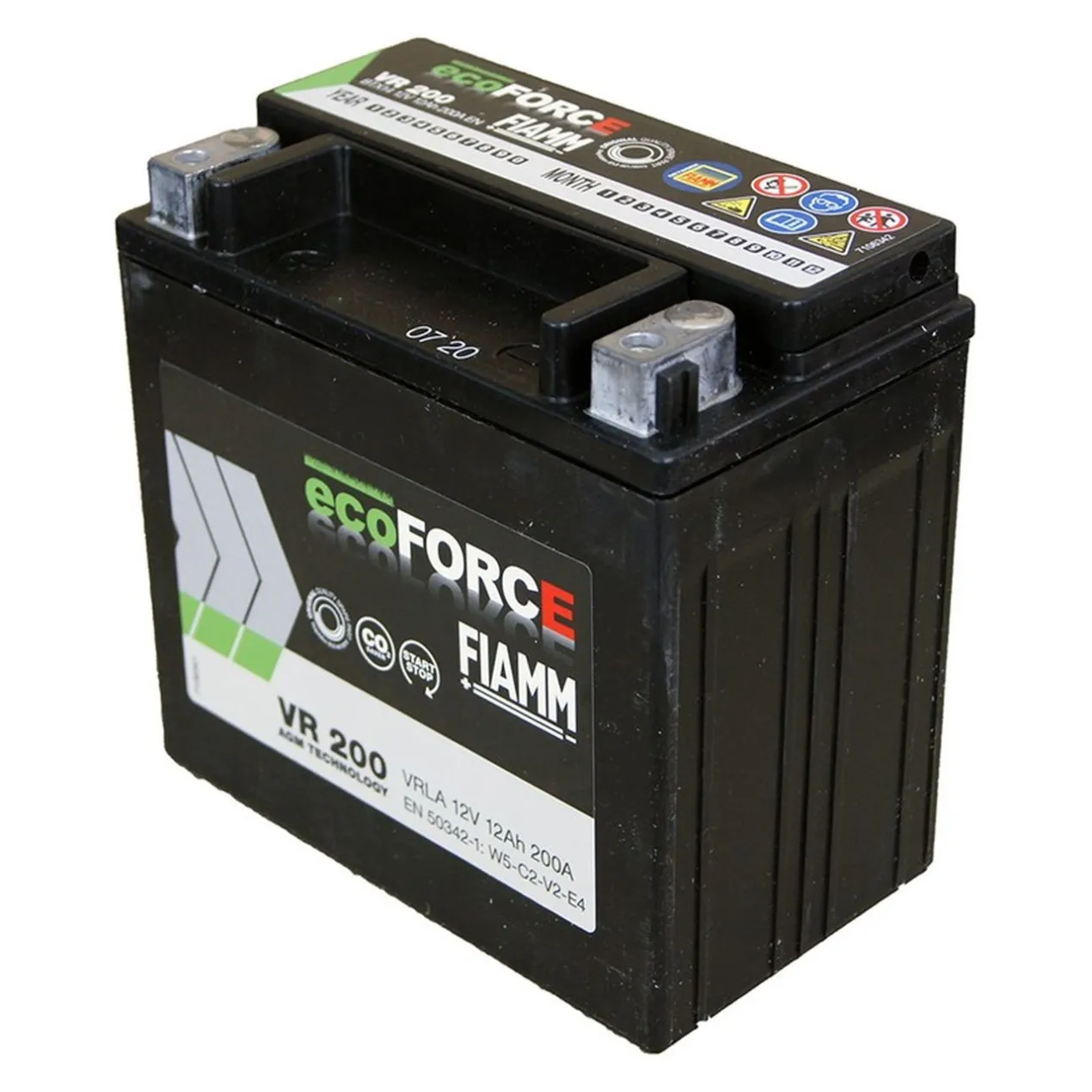 Batteria Fiamm 12 Ah. Ecoforce Agm Vr200