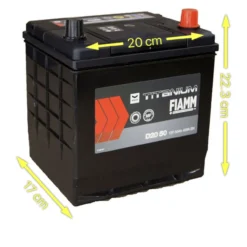 Batteria Fiamm 50 Ah. Titanium Black D20 50