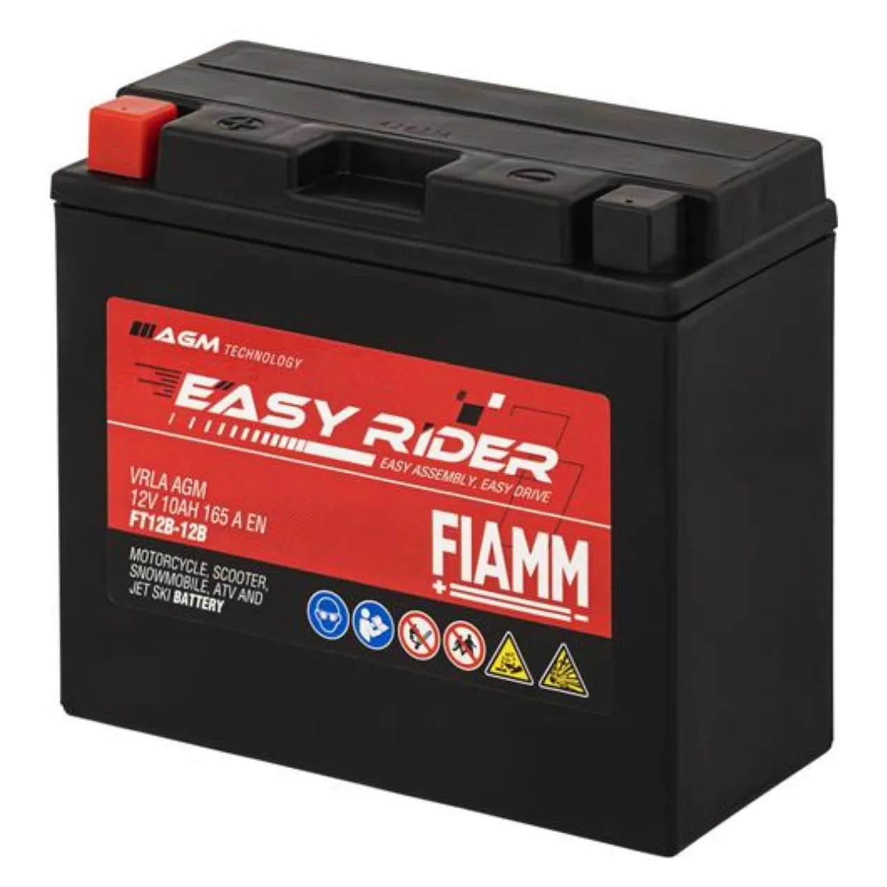 Batteria Fiamm Agm Ft12b-12b - Yt12b-bs 12v. 10 Ah.
