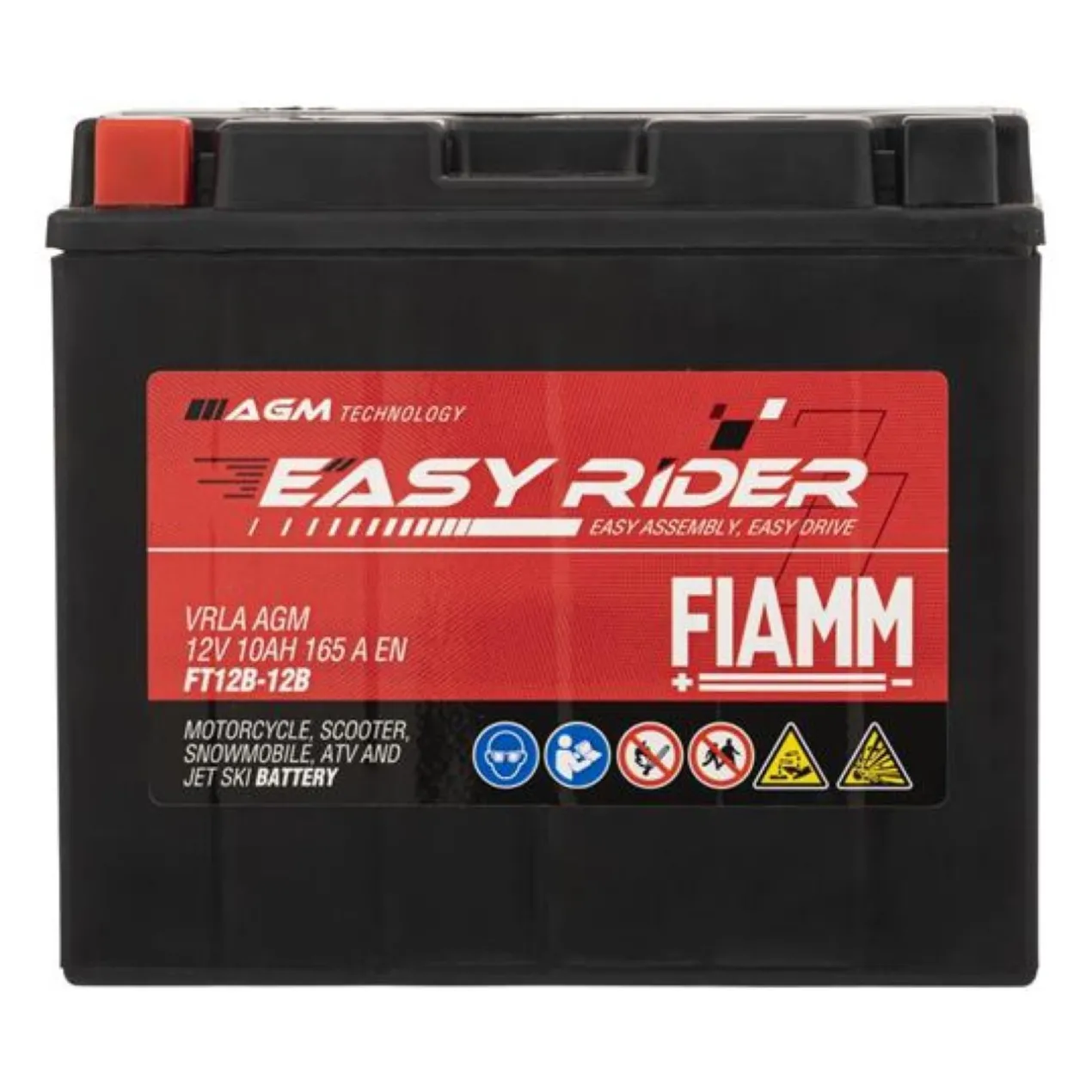 Batteria Fiamm Agm Ft12b-12b - Yt12b-bs 12v. 10 Ah.