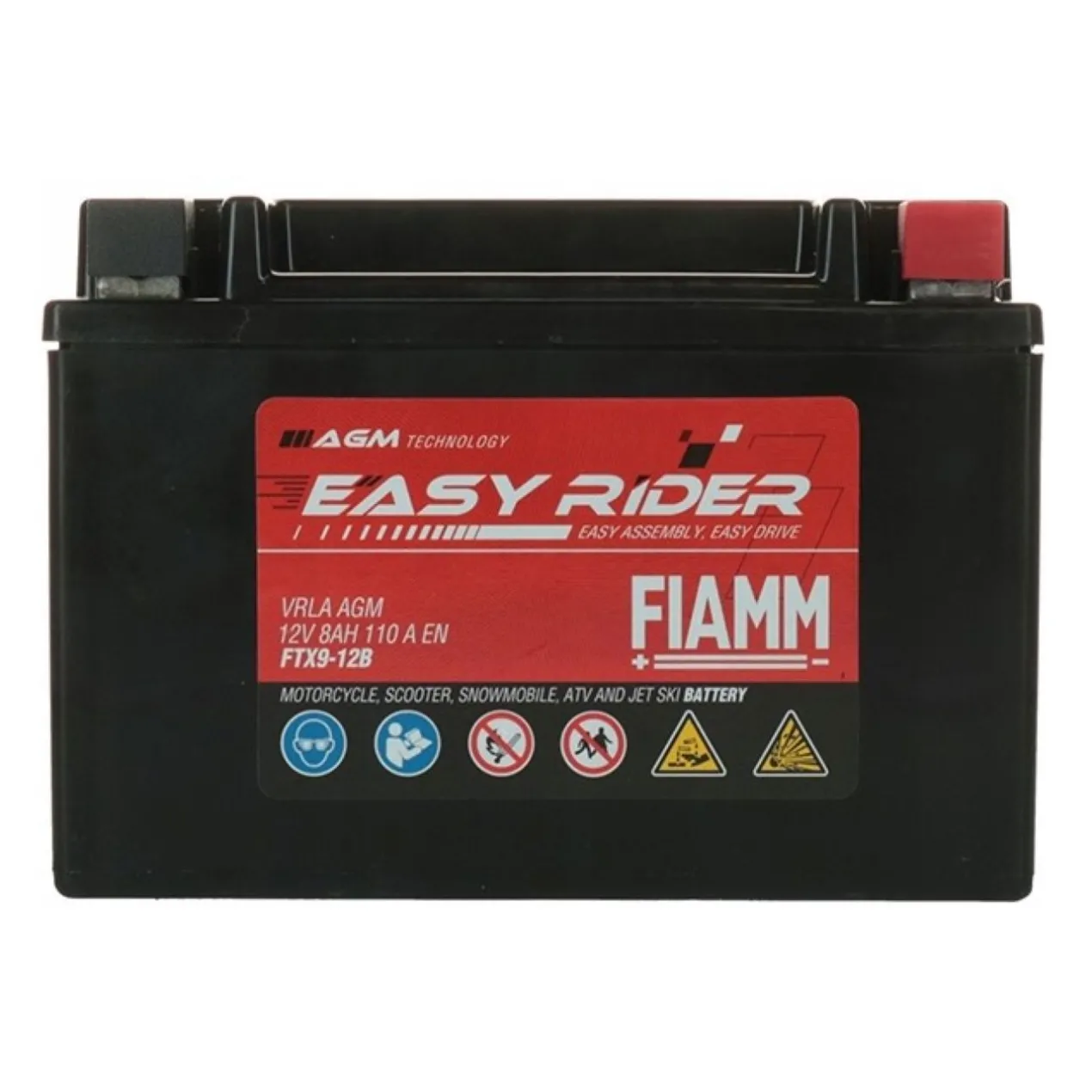 Batteria Fiamm Agm Ftx9-12b - Ytx9-bs 12v. 8 Ah.