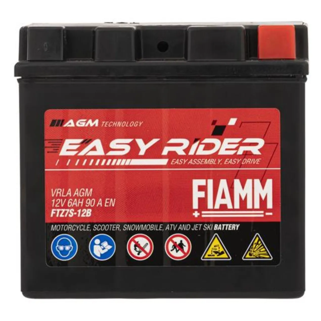 Batteria Fiamm Agm Ftz7s-12b - Ytz7s 12v. 6 Ah.