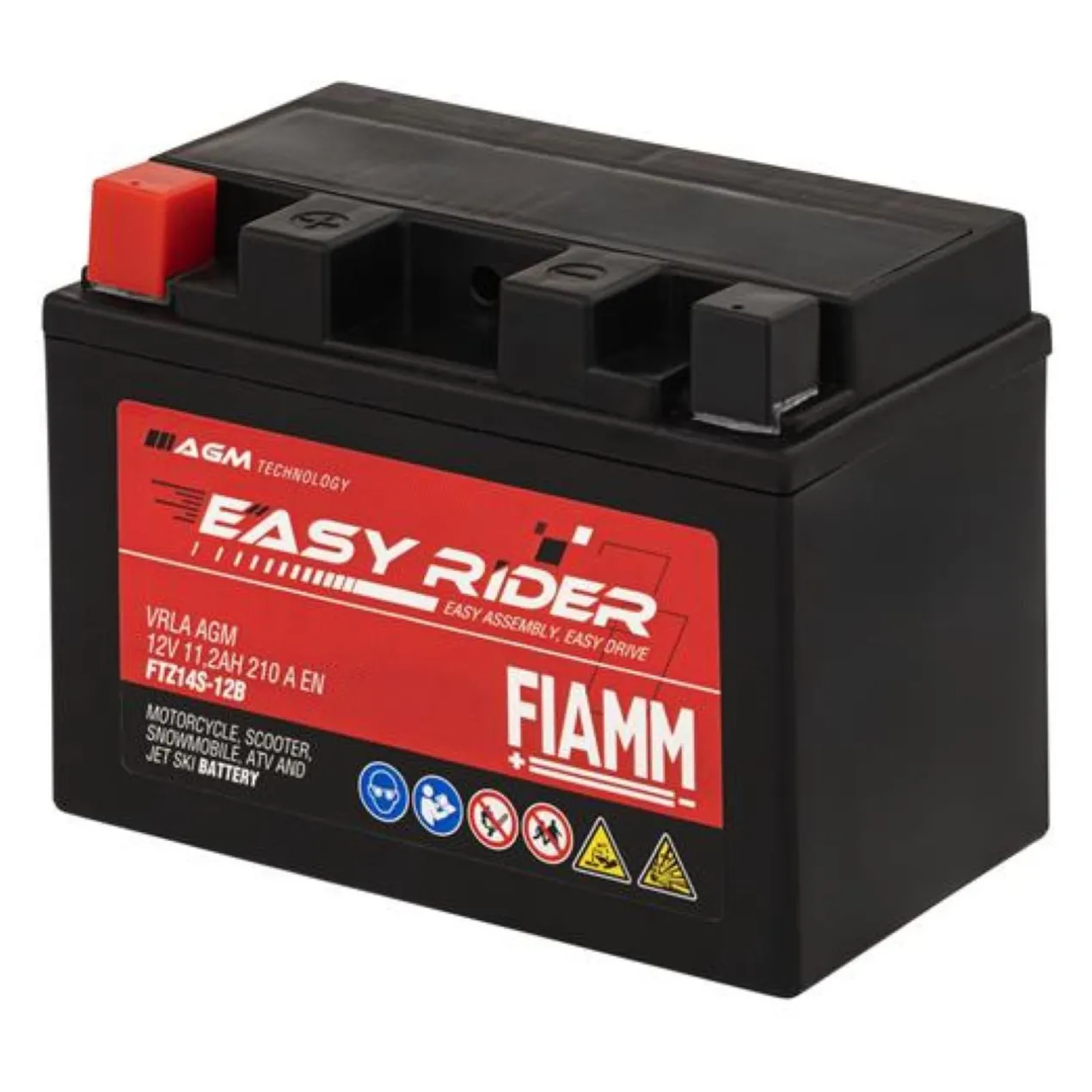 Batteria Fiamm Agm Ftz14s-12b - Ytz14s 12v. 11.2 Ah.