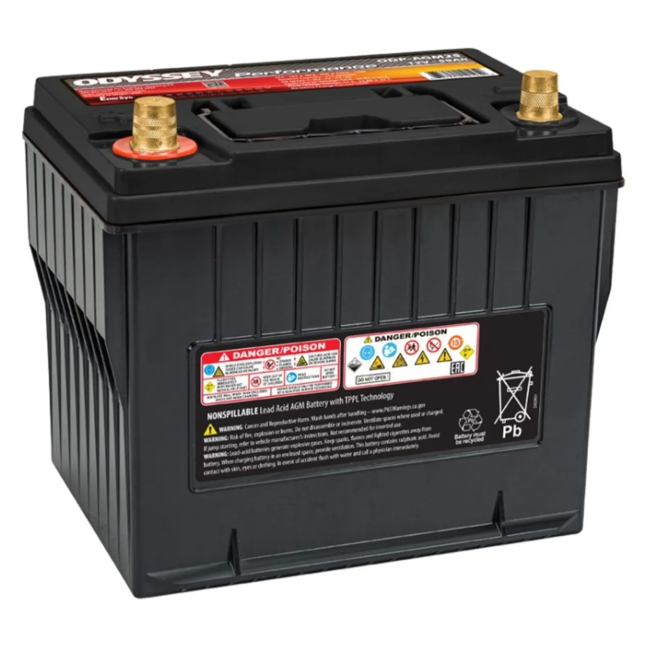 Batteria Odyssey Odp-agm25 (ex 25-675) Agm Performace Auto 59 Ah.