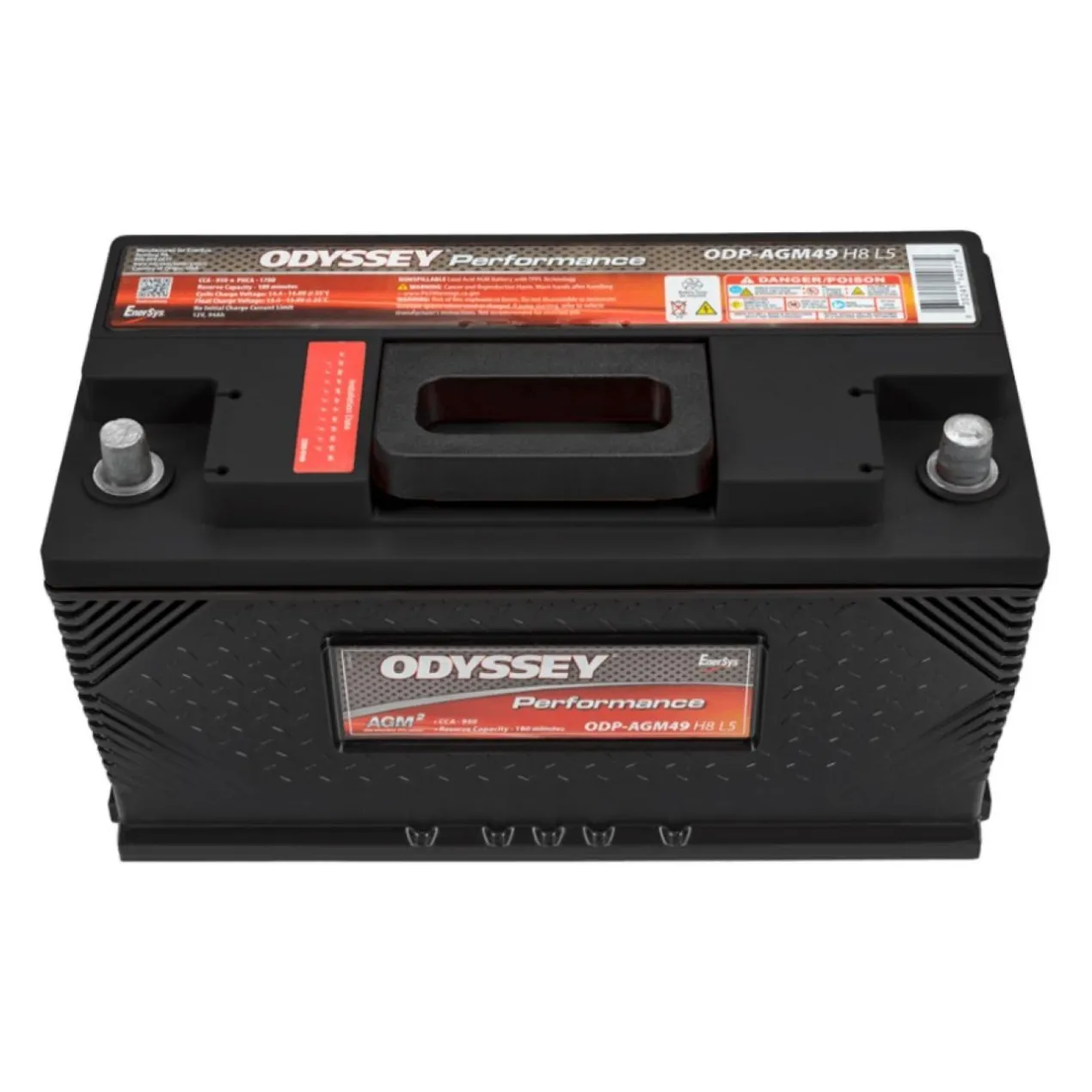 Batteria Odyssey Odp-agm49 H8 L5 (ex 49-950) Agm Performance Auto 94Ah