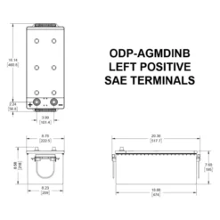 Batteria Odyssey Odp-agmdinb (ex 629-din B-1300) Performance Agm - Auto 170Ah