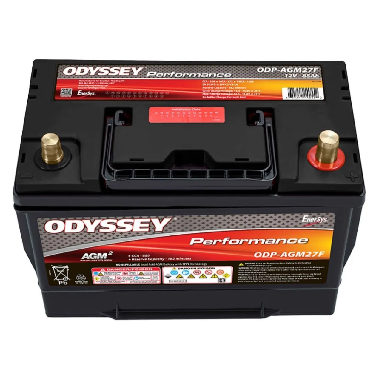 Batteria Odyssey Odp-agm27f (ex 27f-850) Agm Performace Auto 85 Ah.