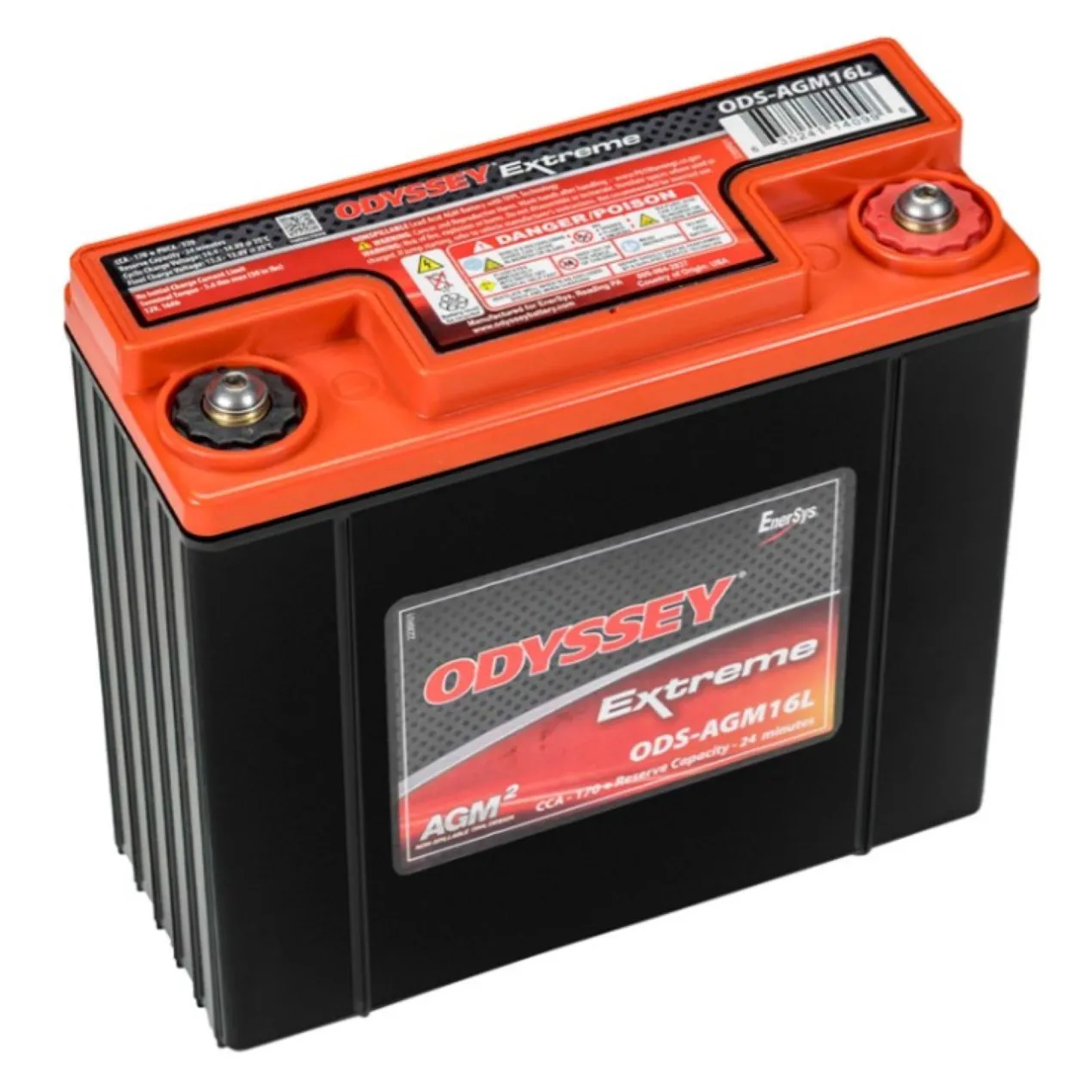 Batteria Odyssey Ods-agm16l (ex Pc680) Agm Extreme Series 16 Ah.
