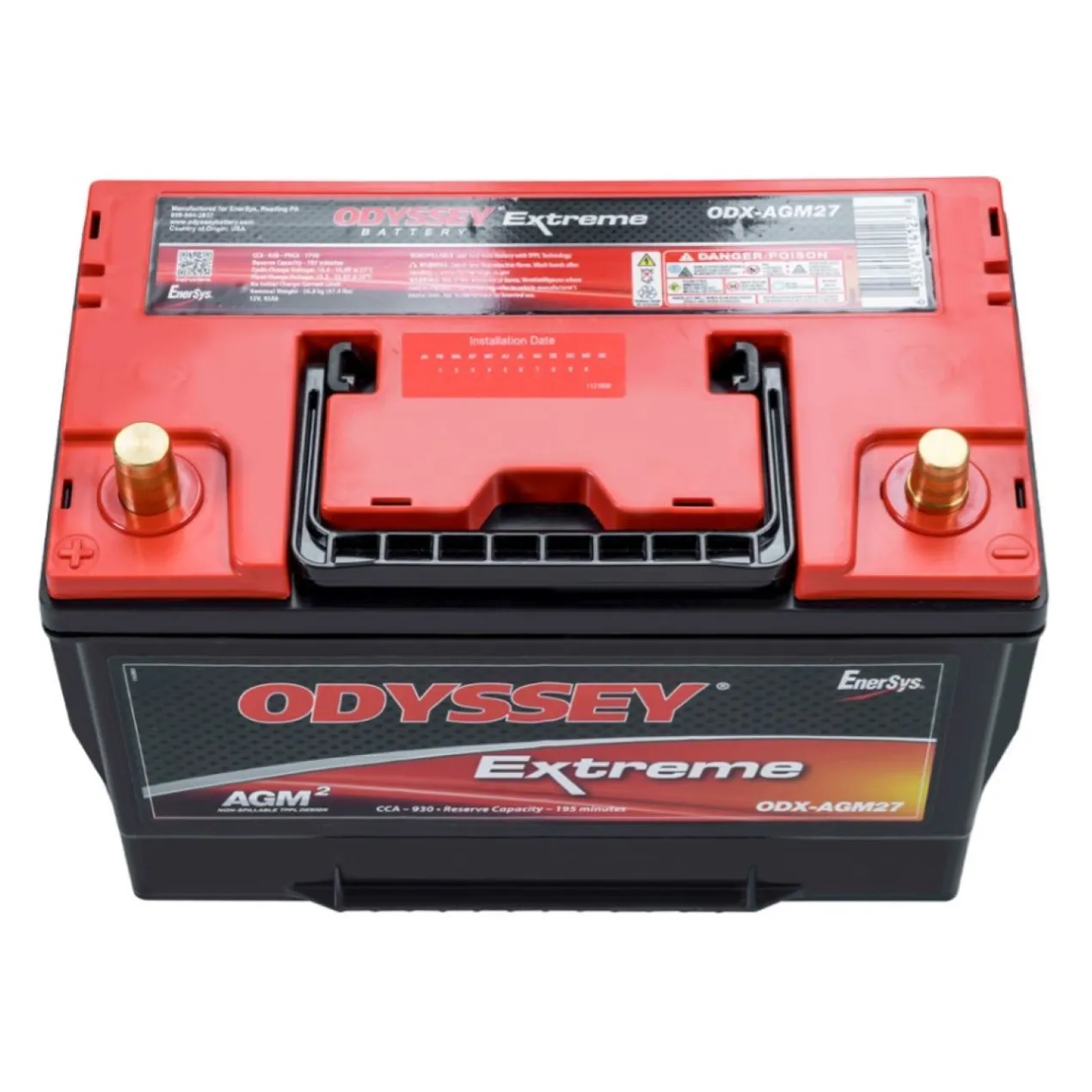 Batteria Odyssey Odx-agm27 Agm Extreme Series 92 Ah.