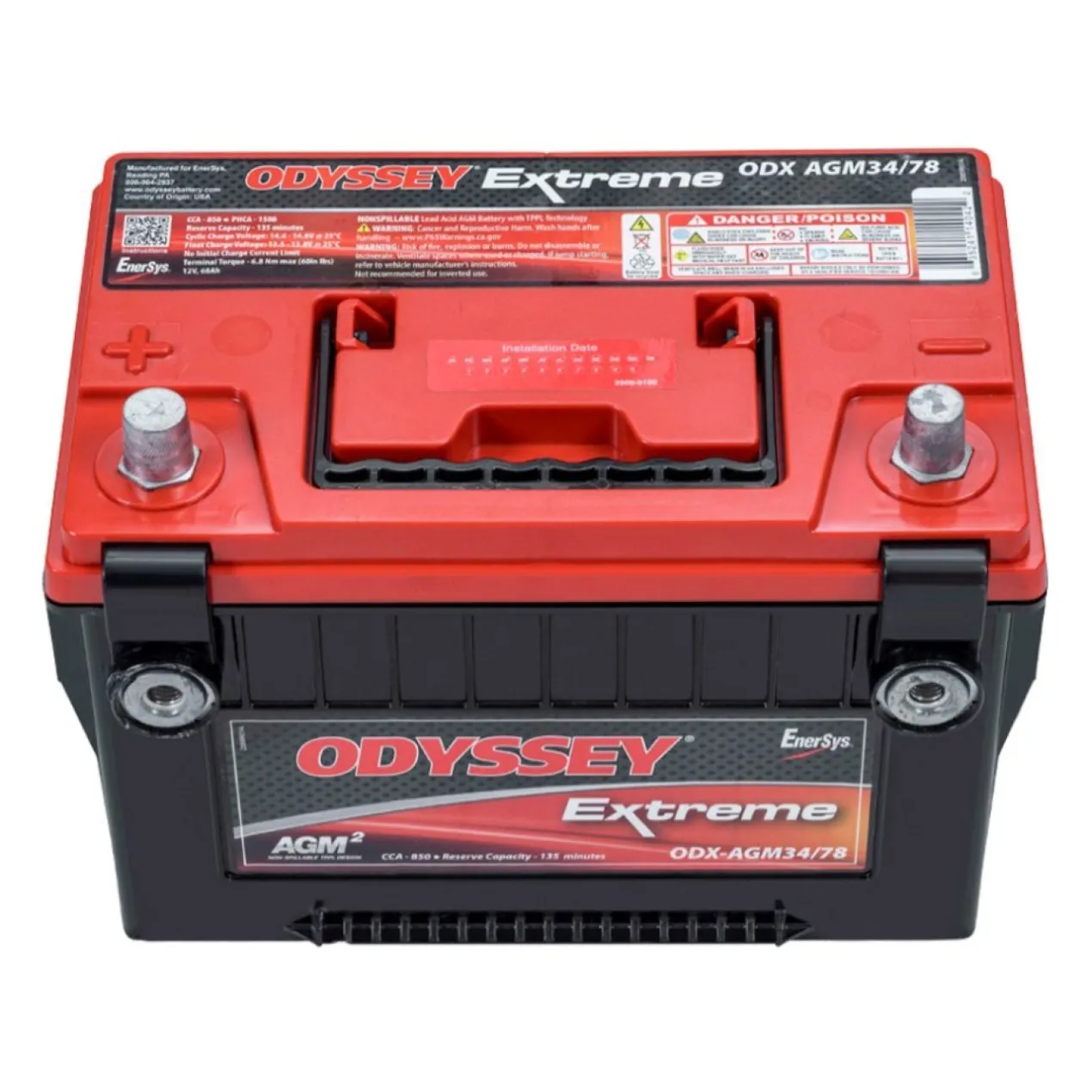 Batteria Odyssey Odx-agm34/78 (ex 34/78-pc1500) Agm Extreme Series 68 Ah
