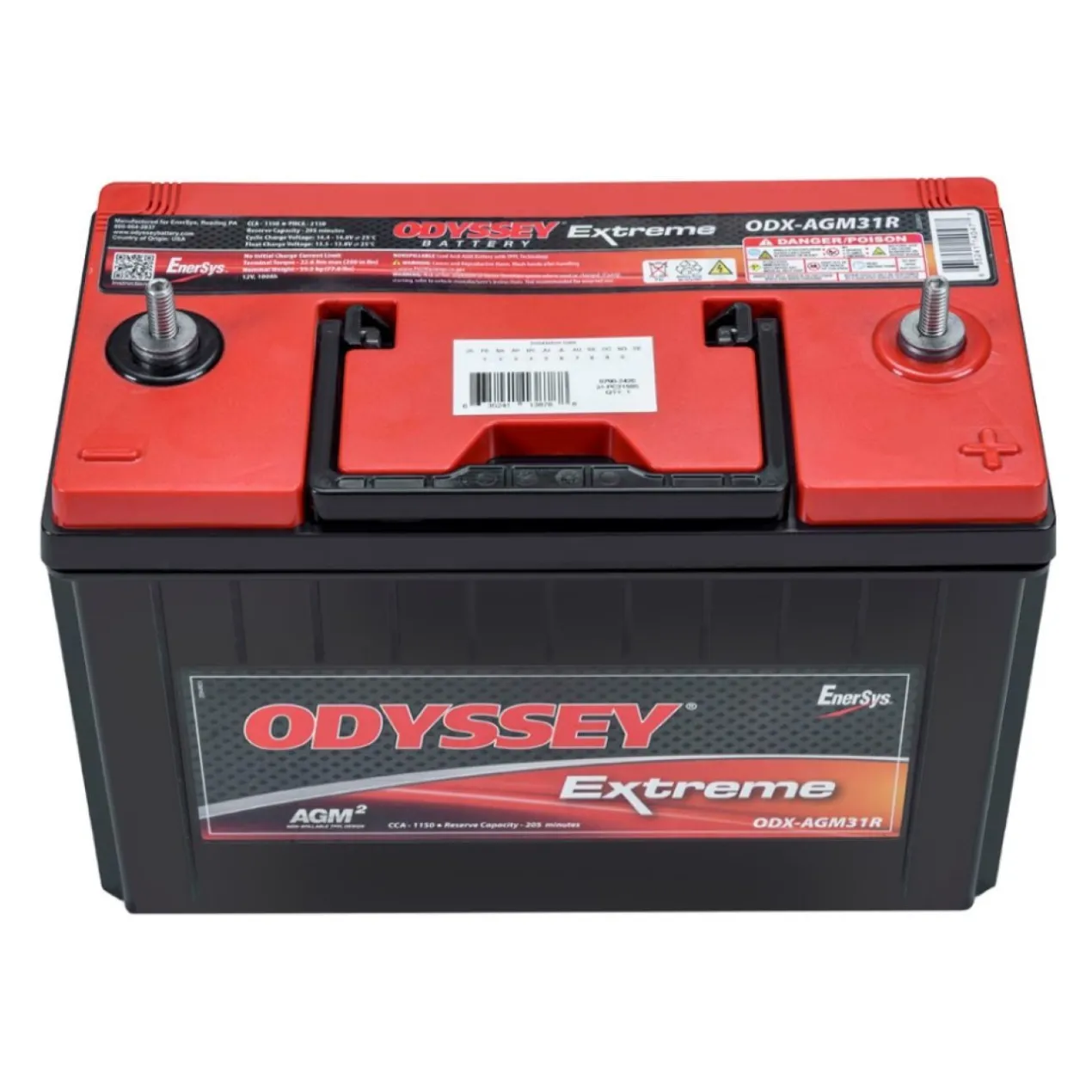 Batteria Odyssey Odx-agm31r (ex 31r-pc2150s) Agm Extreme Series 100 Ah.