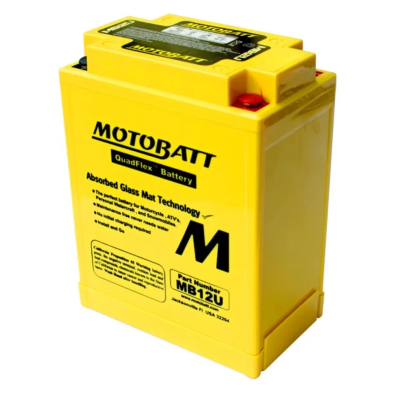 Batteria Potenziata Agm Motobatt 15 Ah Mb12u