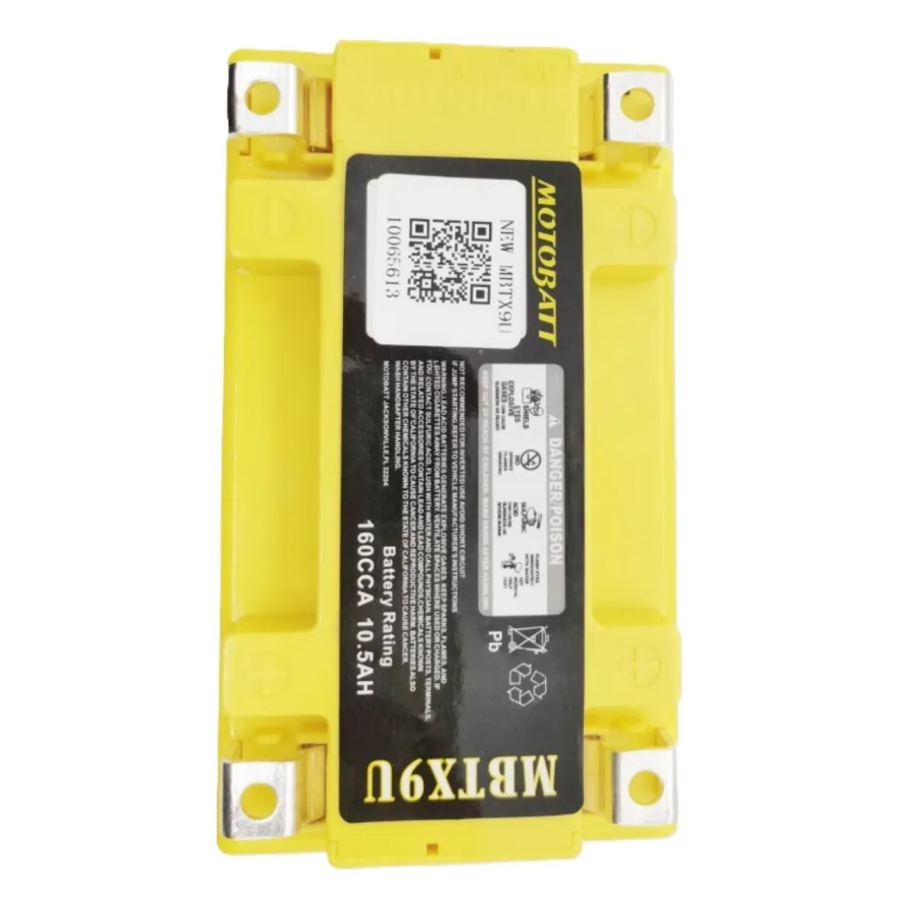 Batteria Potenziata Agm Motobatt 10,5 Ah Mbtx9u