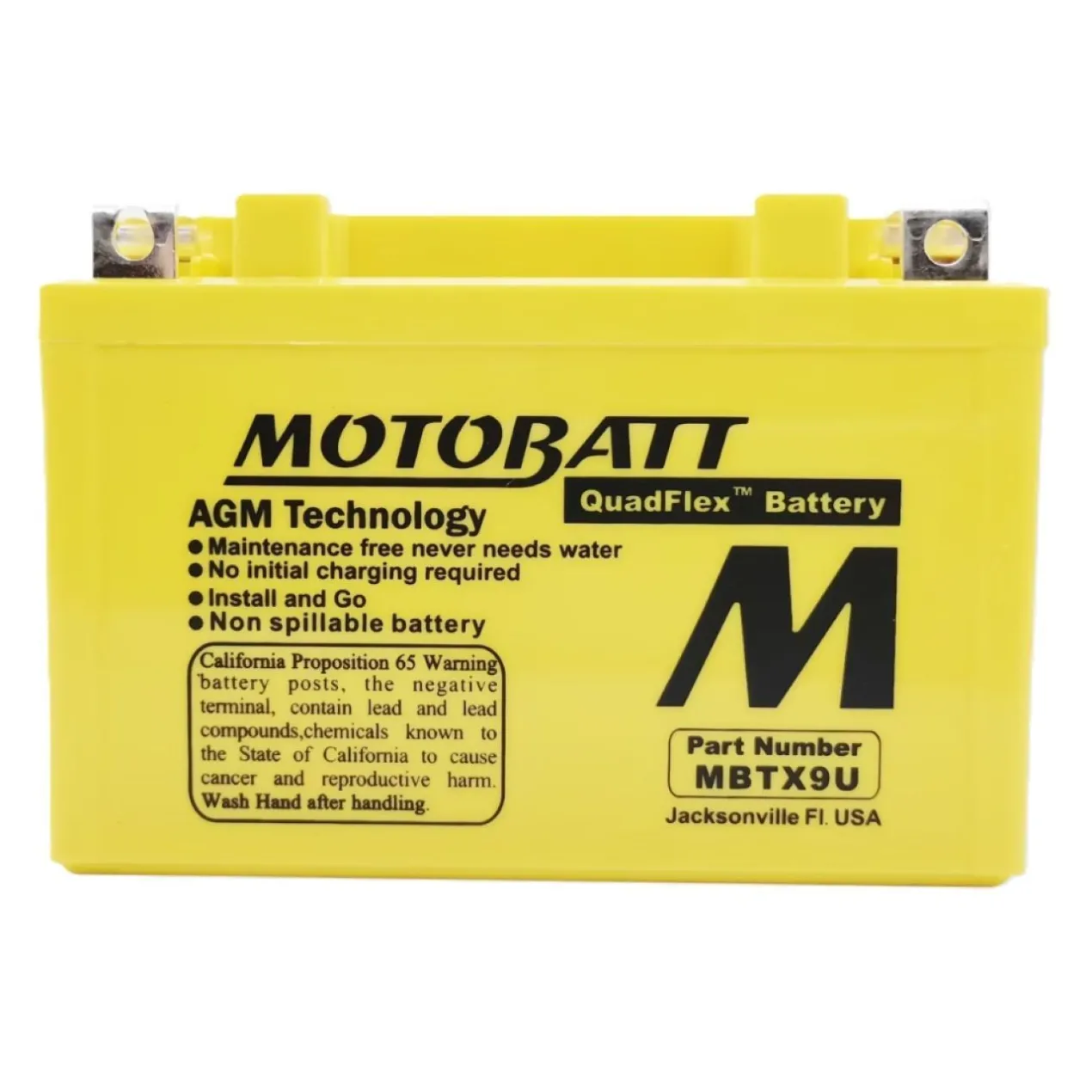 Batteria Potenziata Agm Motobatt 10,5 Ah Mbtx9u