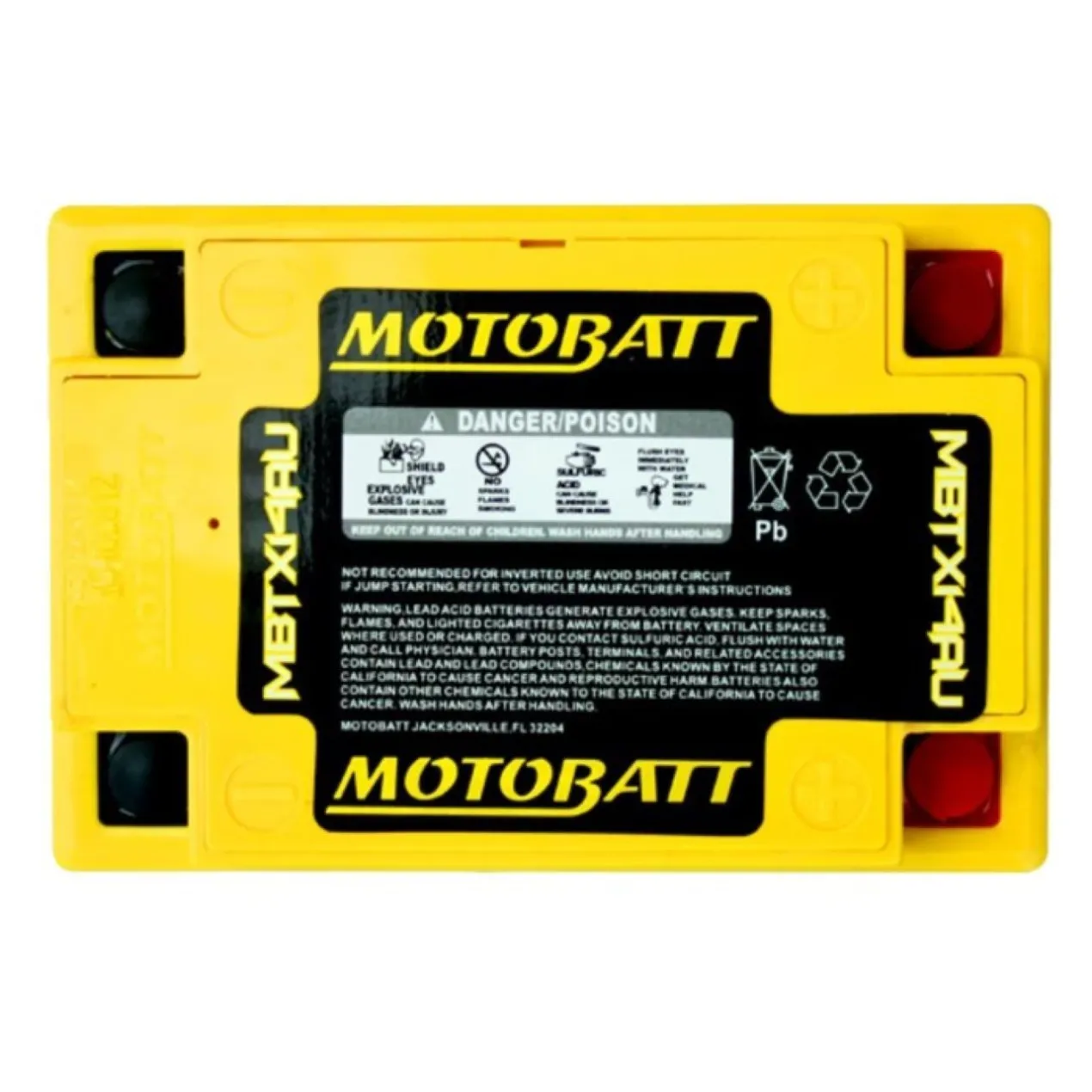 Batteria Potenziata Agm Motobatt 16,5 Ah. Mbtx14au