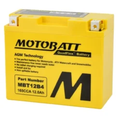 Batteria Potenziata Agm Motobatt 11 Ah Mbt12b4