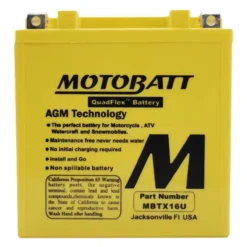 Batteria Potenziata Agm Motobatt 19 Ah Mbtx16u