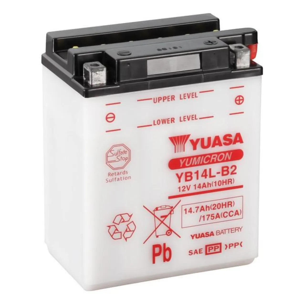Batteria Yuasa Yb14l-b2 12v. 14 Ah.