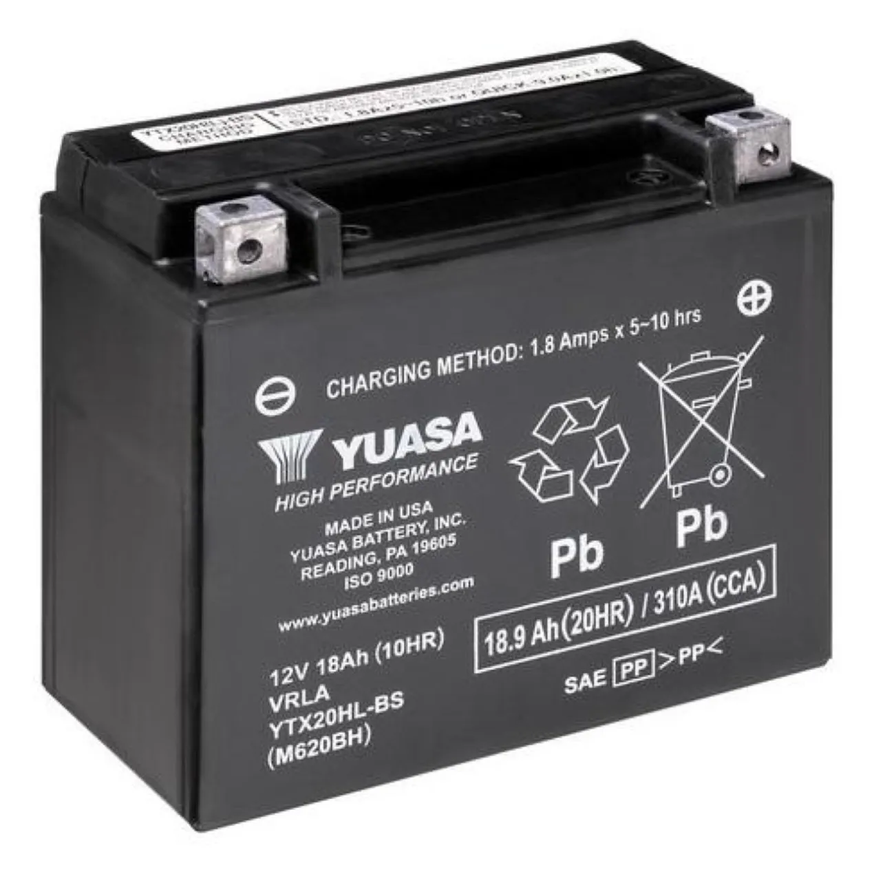 Batteria Yuasa Ytx20hl-bs 12v. - Pronta All'uso