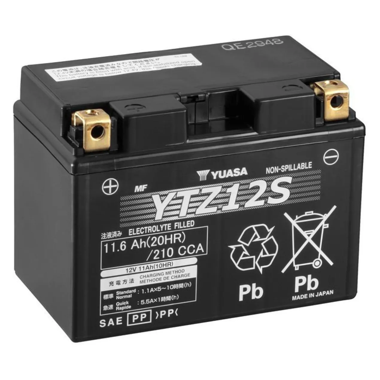 Batteria Yuasa Ytz12s - Pronta All'uso