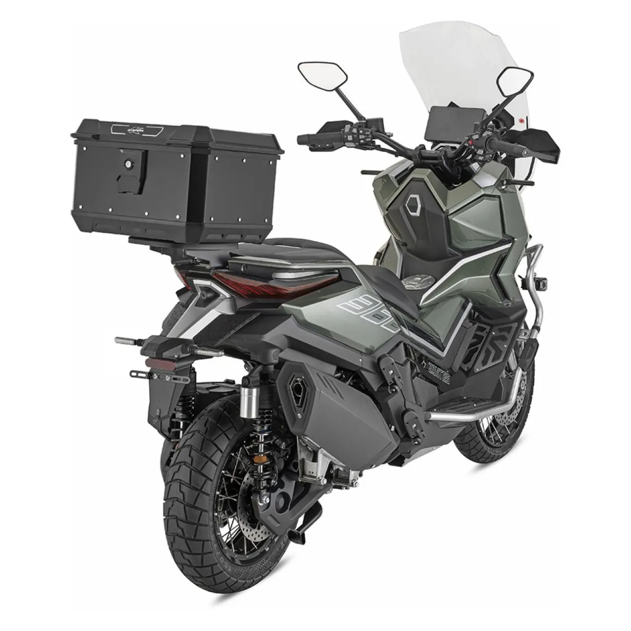Bauletto Monolock Kappa Kmx400b 40lt Alluminio Nero