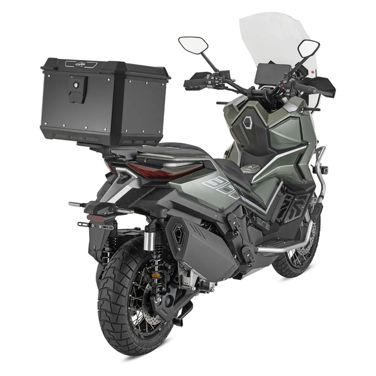 Bauletto Monolock Kappa Kmx500b 50lt Alluminio Nero