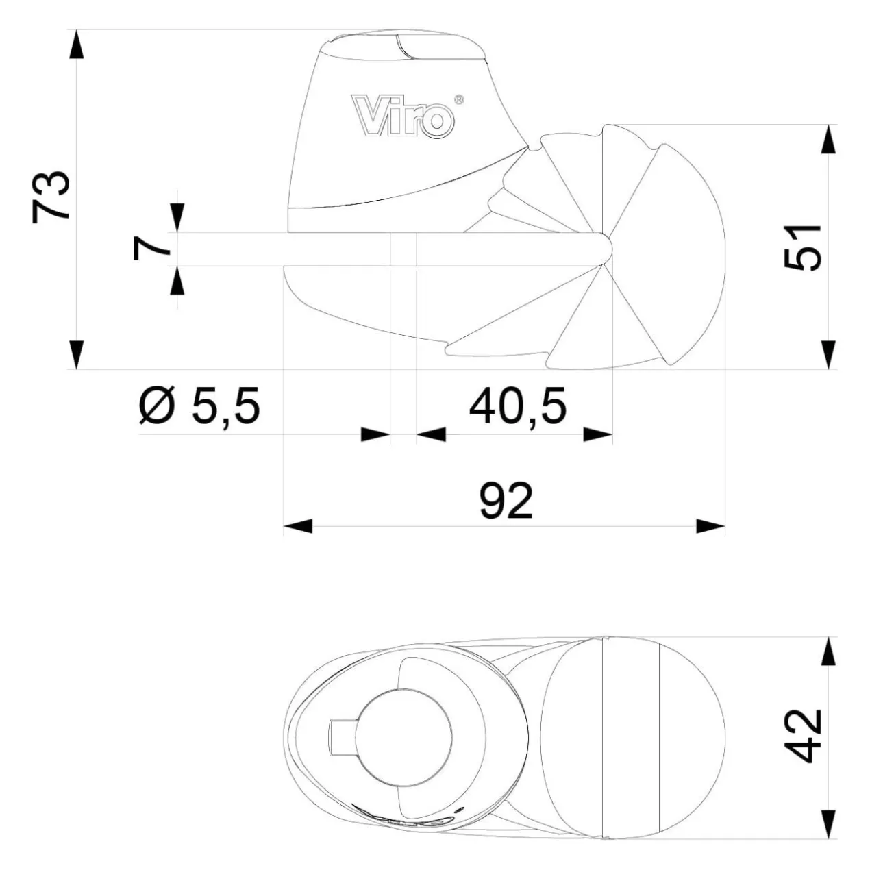 Blocca Disco Viro Armadillo 10 Mm Cromo