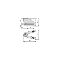 Blocca Disco Viro New Hardened 14 Mm