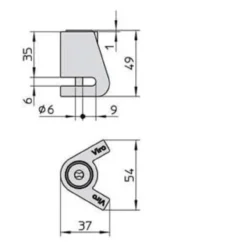 Blocca Disco Viro New Stopper Moto 5,5 Mm