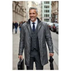 Cappotto Impermeabile 7/8 Frank Thomas Nero