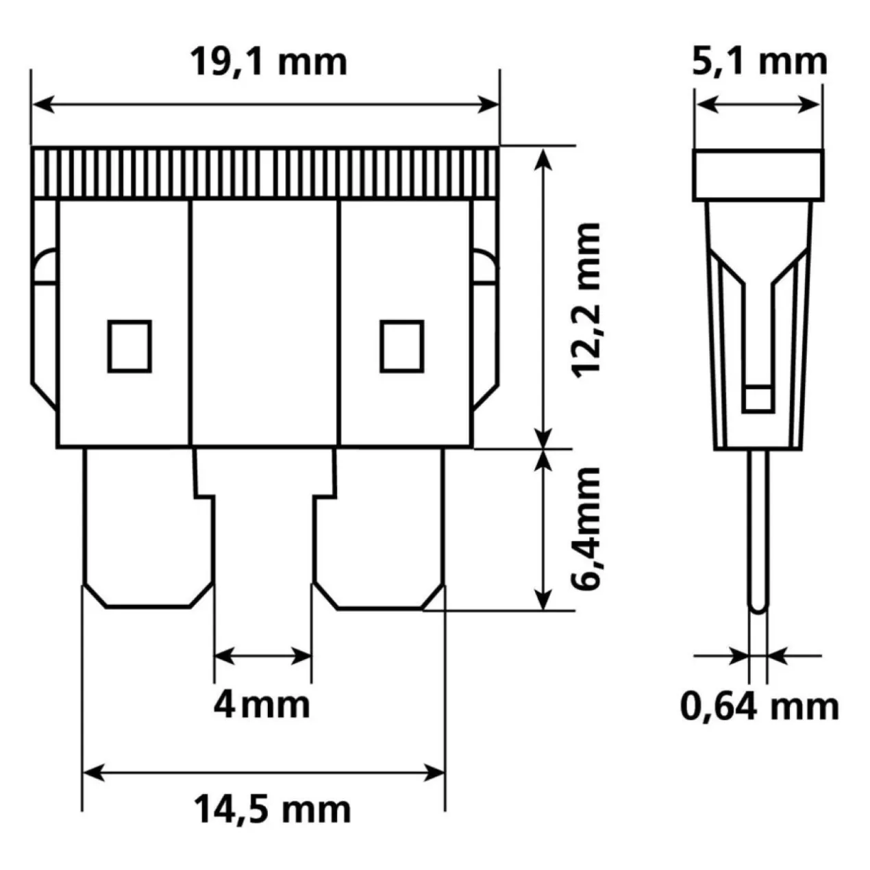Cartellina Fusibili 10pz Lampa 70080 Assortiti 12/32v