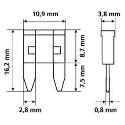 Cartellina Micro Fusibili 10pz Lampa 70085