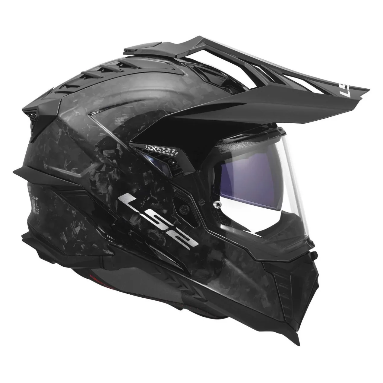 Casco Adventure Ls2 Mx701 C Explorer Forged Carbon