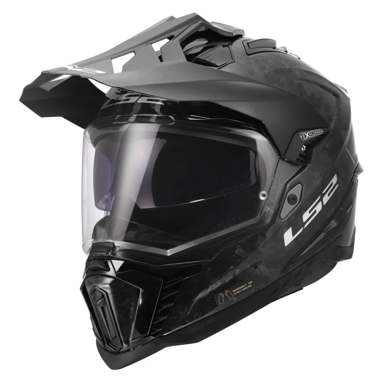 Casco Adventure Ls2 Mx701 C Explorer Forged Carbon