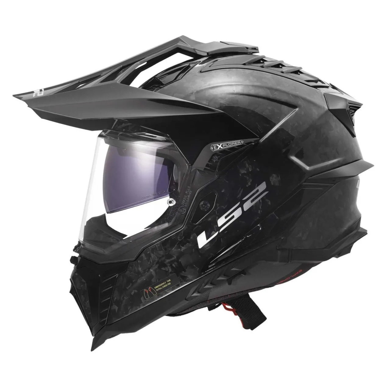 Casco Adventure Ls2 Mx701 C Explorer Forged Carbon